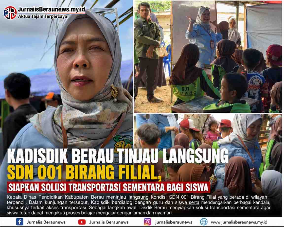 Kadisdik Berau Tinjau Langsung SDN 001 Birang Filial, Siapkan Solusi Transportasi Sementara bagi Siswa