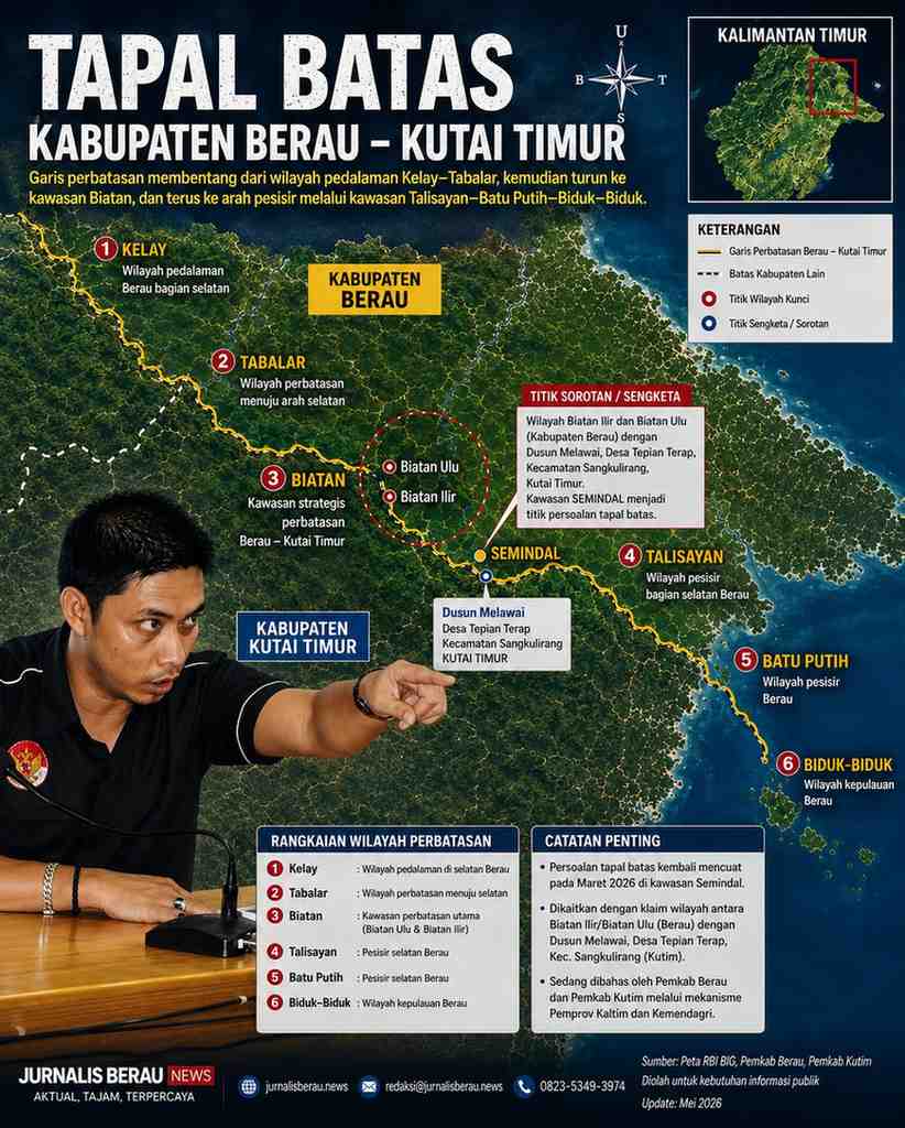Konflik Tapal Batas Berau-Kutim, Jangan Sampai Ada Satu Jengkal Tanah Berau Yang Hilang.